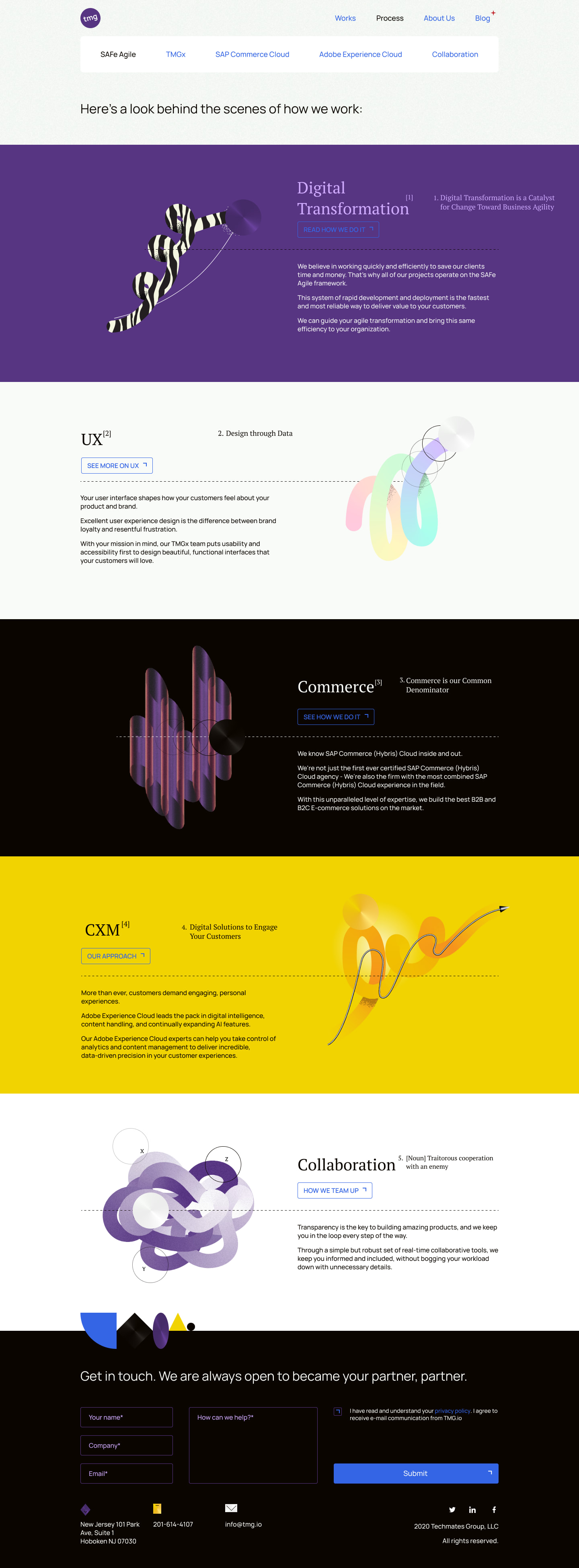 TMG Pillar page